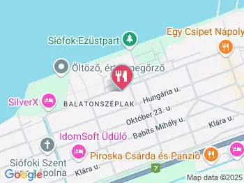 Kremánék Halsütödéje Siófok a térképen