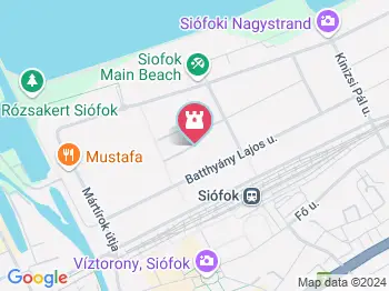 Krúdy Gyula szobra Siófok a térképen