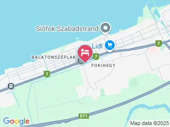 Lidó Vendégház Siófok a térképen