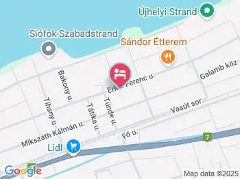 Marina Panzió Siófok a térképen