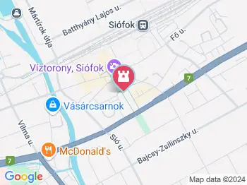 Mementó a II. Magyar hadseregért Siófok a térképen