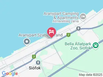 Napsugár Apartmanház Siófok a térképen
