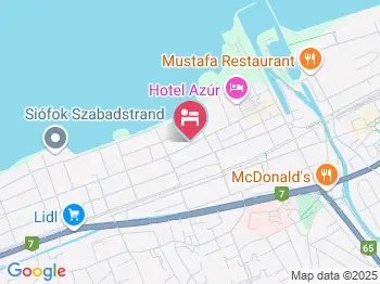 Pálma Üdülő Siófok a térképen