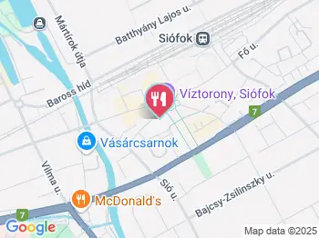 PiazzAttila Siófok a térképen