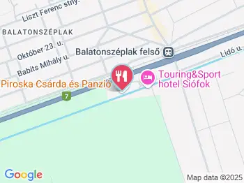 Piroska Csárda Siófok a térképen