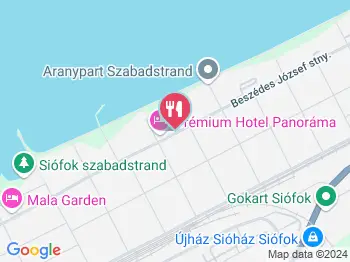 Prémium Hotel Panoráma kávézója Siófok a térképen