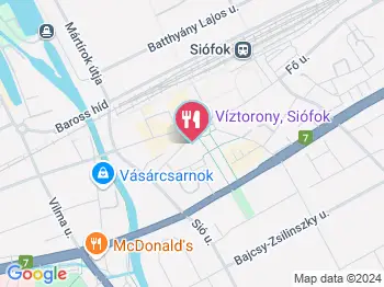 Rétes Mint Régen Siófok a térképen