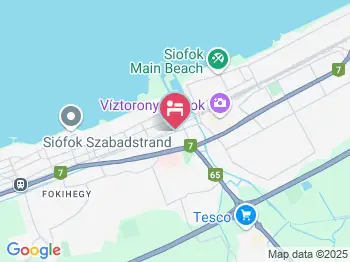 Riviéra Apartman Siófok a térképen