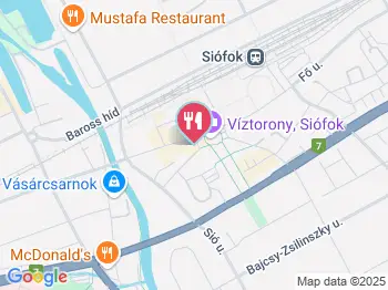Roxy Étterem Siófok a térképen