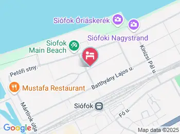 Royal Luxus Wellness Apartman - Köztársaság utca 1. Siófok a térképen