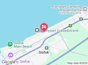 Rozália Ház Siófok a térképen