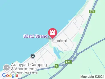 Sóstói Strand Siófok a térképen