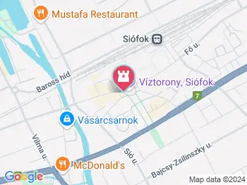 Széchenyi István szökőkút Siófok a térképen