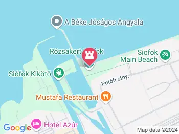 Székelyhidi Szekrényessy Kálmán szobra Siófok a térképen