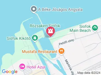 Varga Imre szobra Siófok a térképen