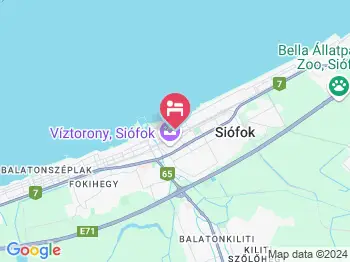 SunGarden Wellness Hotel Siófok a térképen