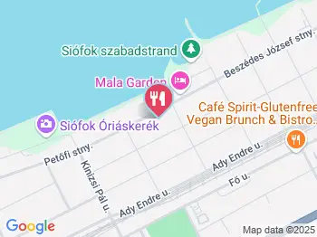 Villa Gréta Cukrászda Siófok a térképen