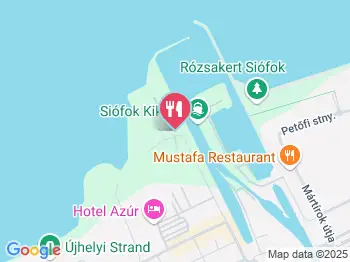 Yacht Club Hotel étterme Siófok a térképen