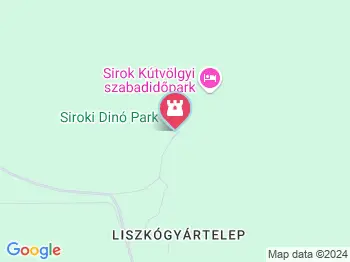 Siroki Dínó Park Sirok a térképen