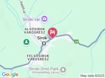 Tóbik Vendégház Sirok a térképen