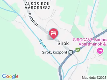Vár Panzió Sirok a térképen