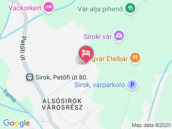 Váralja Vendégház Sirok a térképen