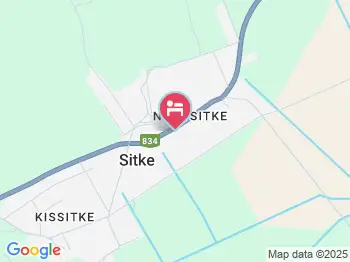 Borostyánkert Panzió Sitke a térképen