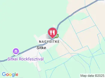 Borostyánkert Vendéglő Sitke a térképen