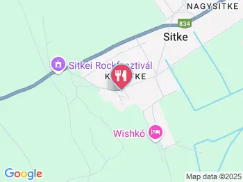 Kastélyfogadó étterme Sitke a térképen
