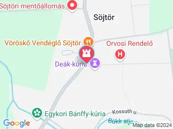 Deák Ferenc Szülőháza Söjtör a térképen