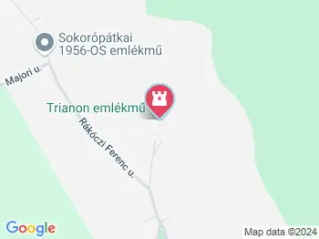 Trianon emlékmű Sokorópátka a térképen