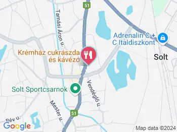 Fanni Kávézó Solt a térképen