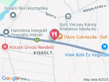 Oázis Cukrászda Kávéház Solt a térképen