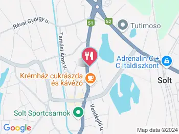 Randevú Cukrászda Solt a térképen