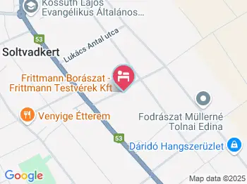 Frittmann Panzió Soltvadkert a térképen