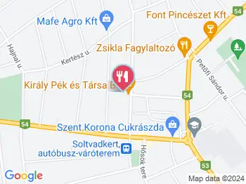 Király Pékség Soltvadkert a térképen