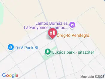 Öreg-Tó Vendéglő Soltvadkert a térképen