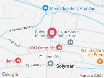 Szűz Mária neve templom Solymár a térképen