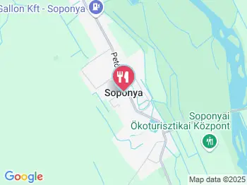 Fácános Hotel étterme Soponya a térképen