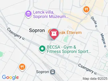 76-os gyalogezred emlékműve Sopron a térképen