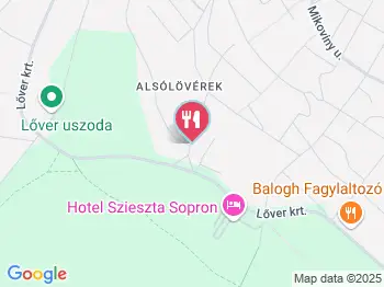 Aranyfácán Vendéglő Sopron a térképen