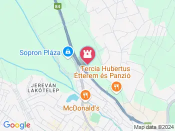 Bécsi-domb tanösvény Sopron a térképen