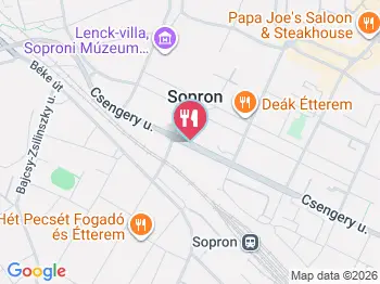 Boszi borozó Sopron a térképen