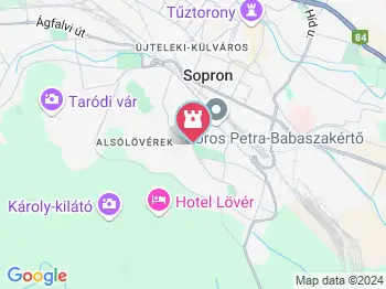 Ciklámen tanösvény Sopron a térképen