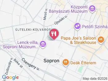Civitas Hotel étterme Sopron a térképen