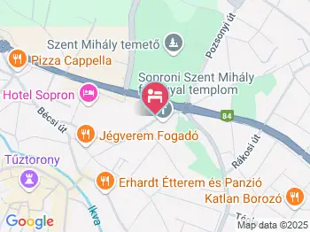 Csőszkunyhó Fogadó Panzió Sopron a térképen