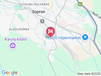Dali Panzió Sopron a térképen