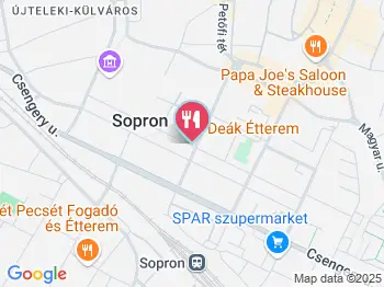 Deák Étterem Sopron a térképen