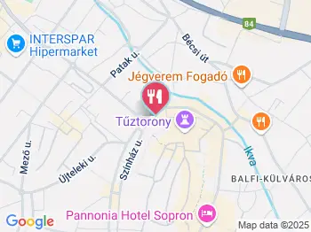 Drazsé cukrászműhely Sopron a térképen