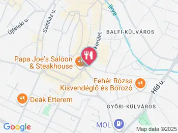 El Gusto Sopron a térképen